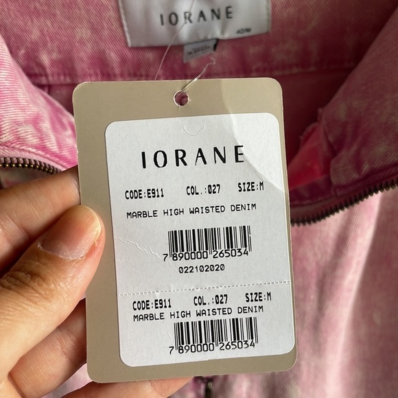 Revolve Iorane Marble High Waisted Jeans in Pink - Picture 5 of 6